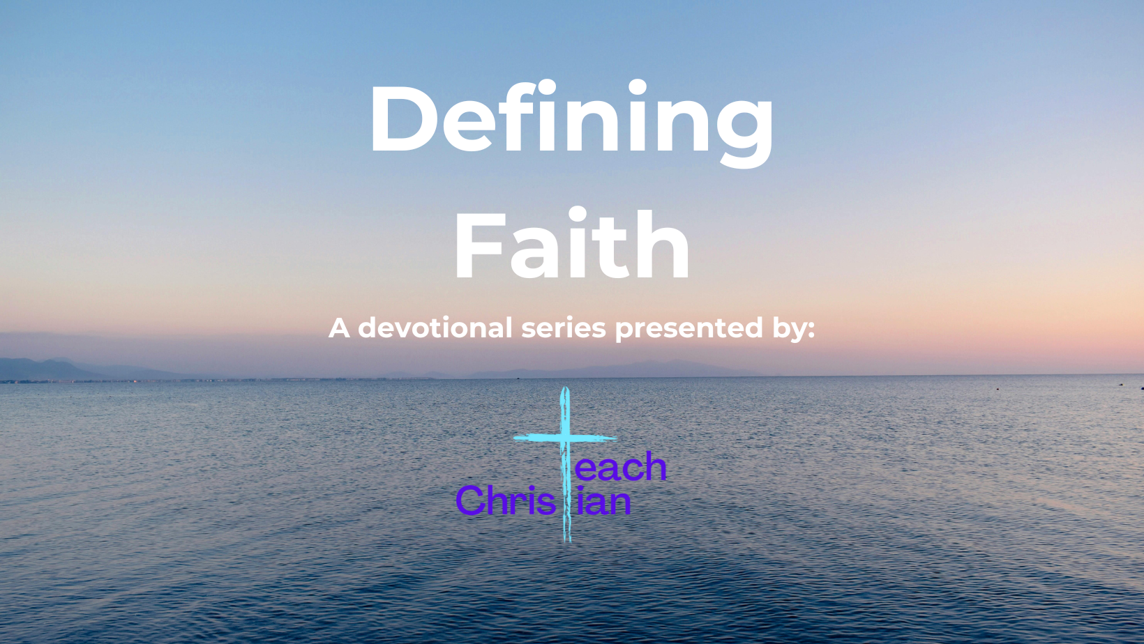 "Defining Faith" is a 5 session Bible study that focuses on what faith in Christ and a relationship with Jesus means and how that manifests faith in our life. "Defining Faith" initiates the process of developing a stronger relationship with Christ and how a love relationship with Jesus produces faith that will change your life. "Defining Faith" is ideal for a personal Bible study or a small group study.